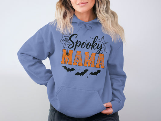 Spooky Mama Halloween Bats and Webs Hoodie product