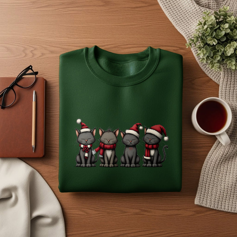 Cute Cats Christmas Sweatshirt | Cozy Winter Sweatshirt