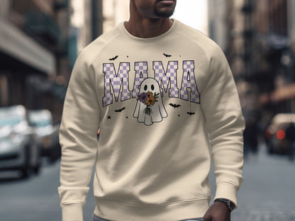 Mama Ghost Graphic Sweatshirt for Halloween product