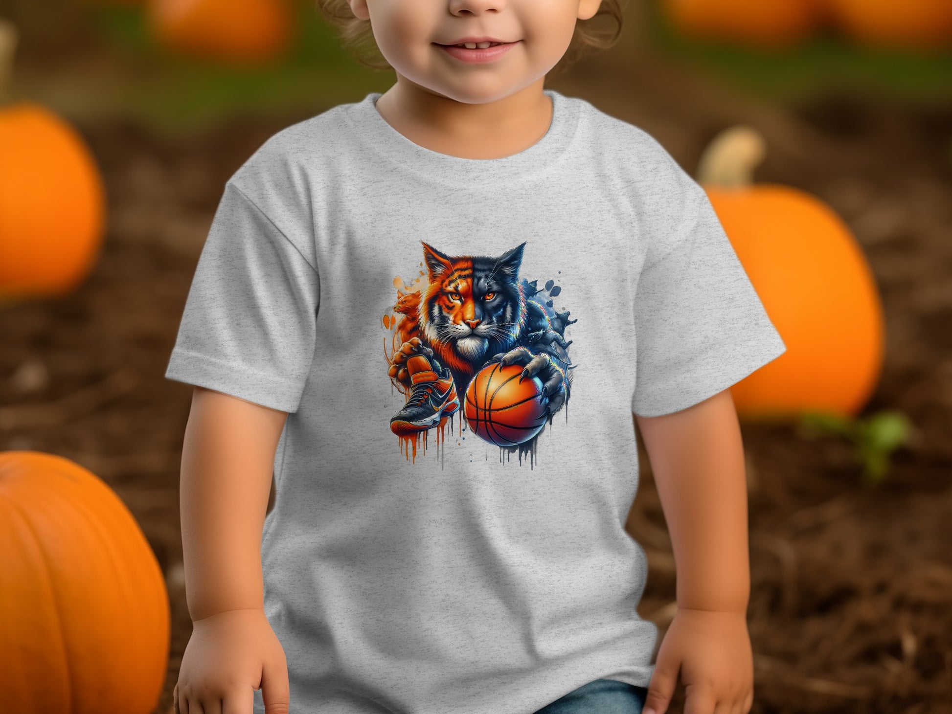 Basketball Tiger Graphic T-shirt fun design product type
