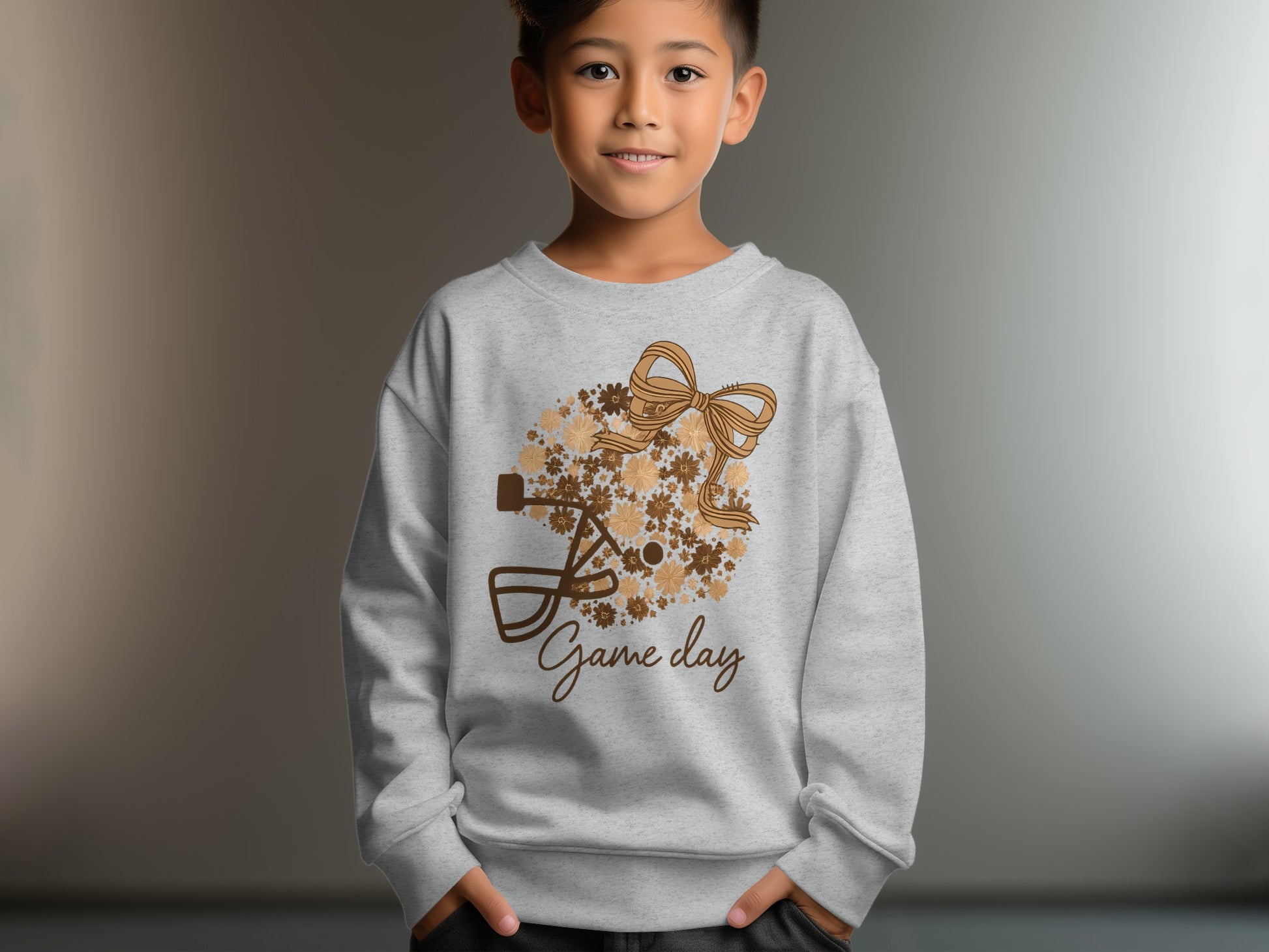 Game Day Themed Crewneck Sweater for Kids product