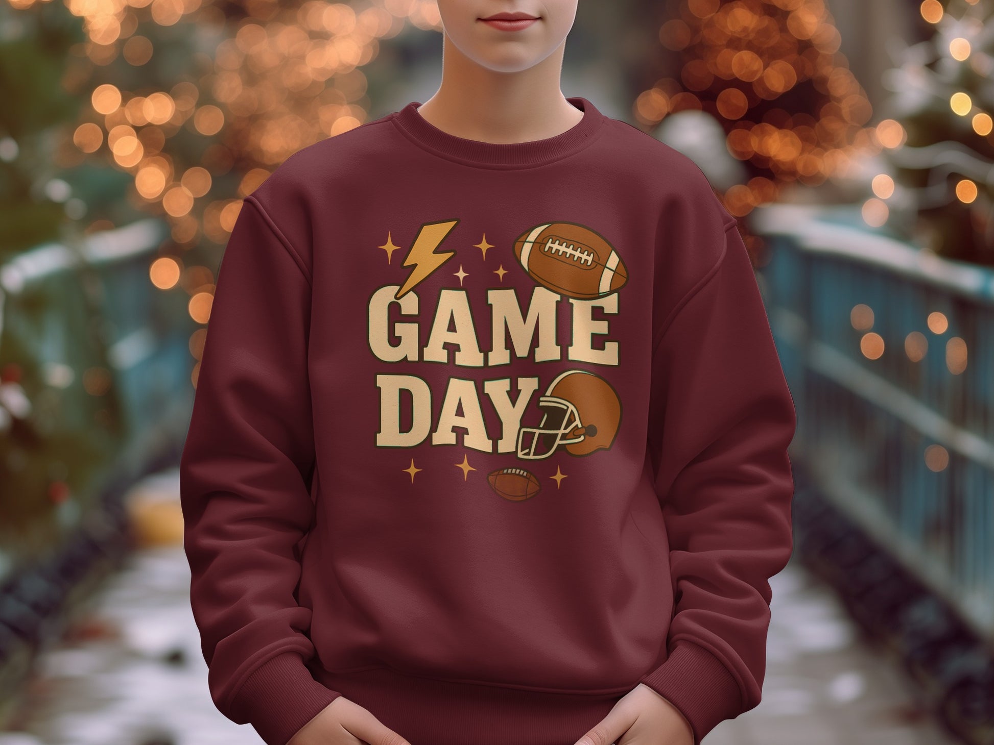 Game Day Football Graphic Design Sweatshirt product