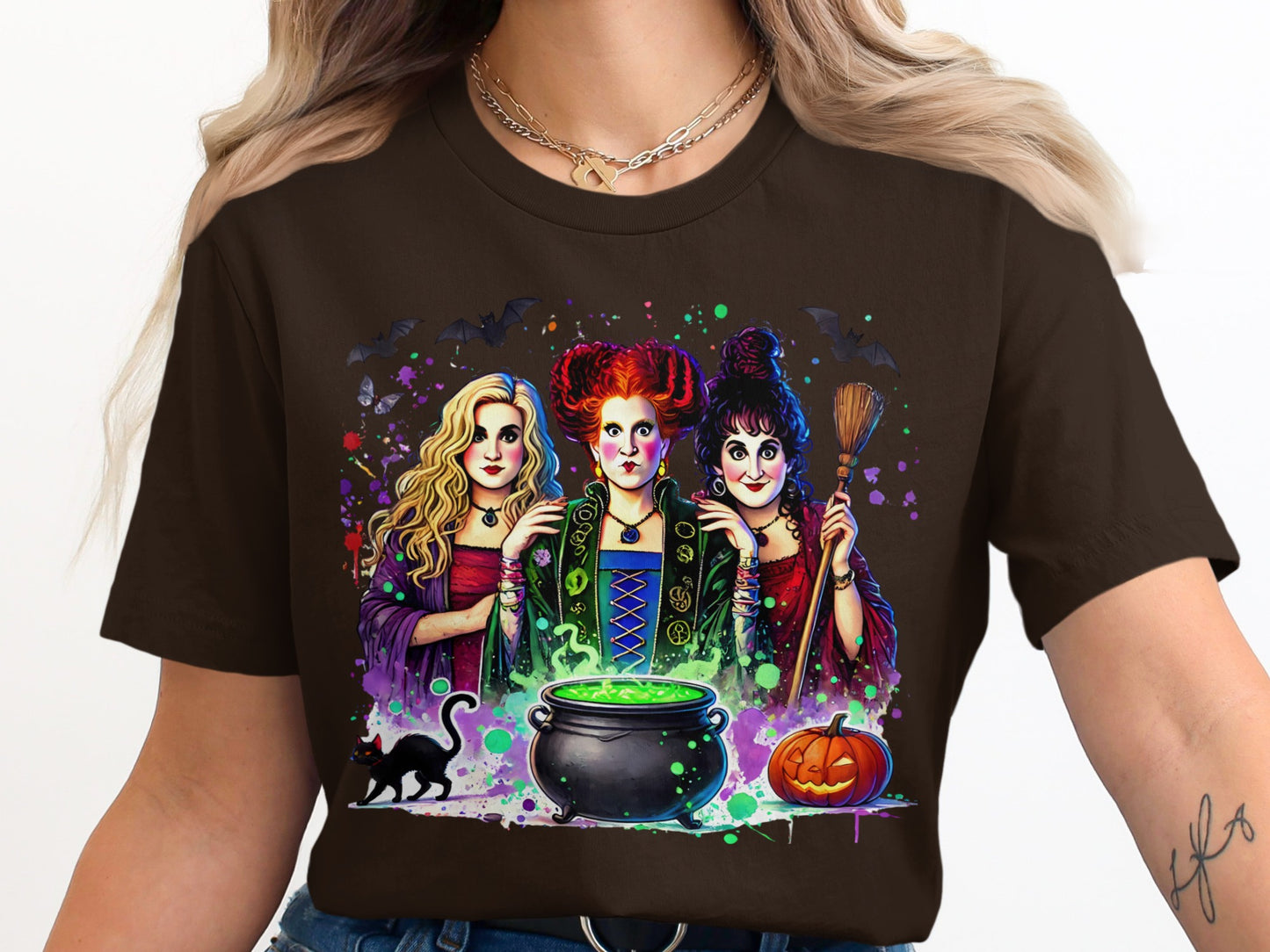 Witches Cauldron Halloween Graphic Tee Shirt product