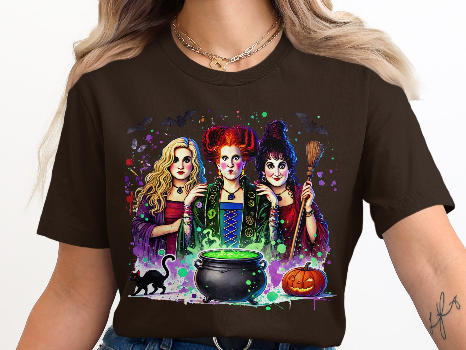 Witches Cauldron Halloween Graphic Tee Shirt product