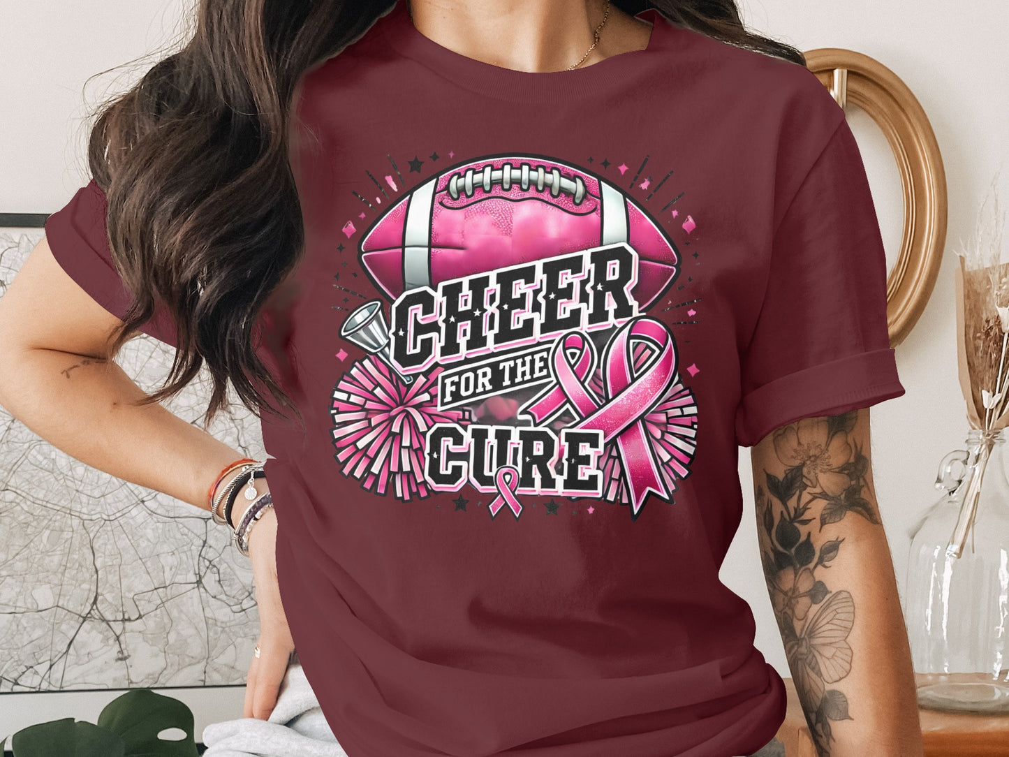 Cheer for the Cure Breast Cancer Awareness T-Shirt product type