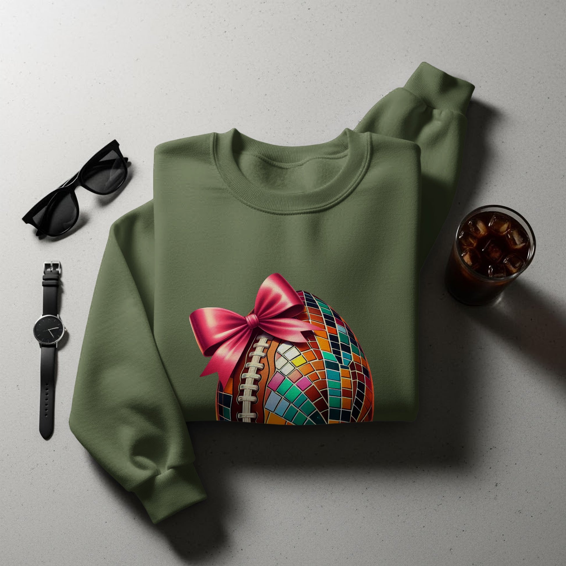 Colorful Decorative Sphere with Bow Sweatshirt product type