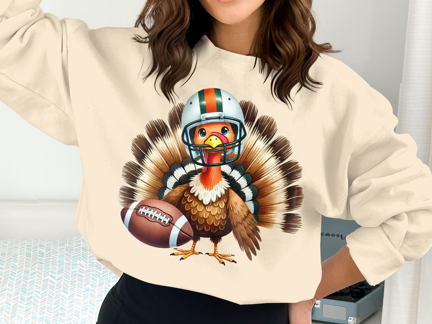 Thanksgiving Football Turkey Sweatshirt product type