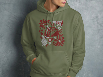 Retro Inspired Football Hoodie Perfect Game Day Product