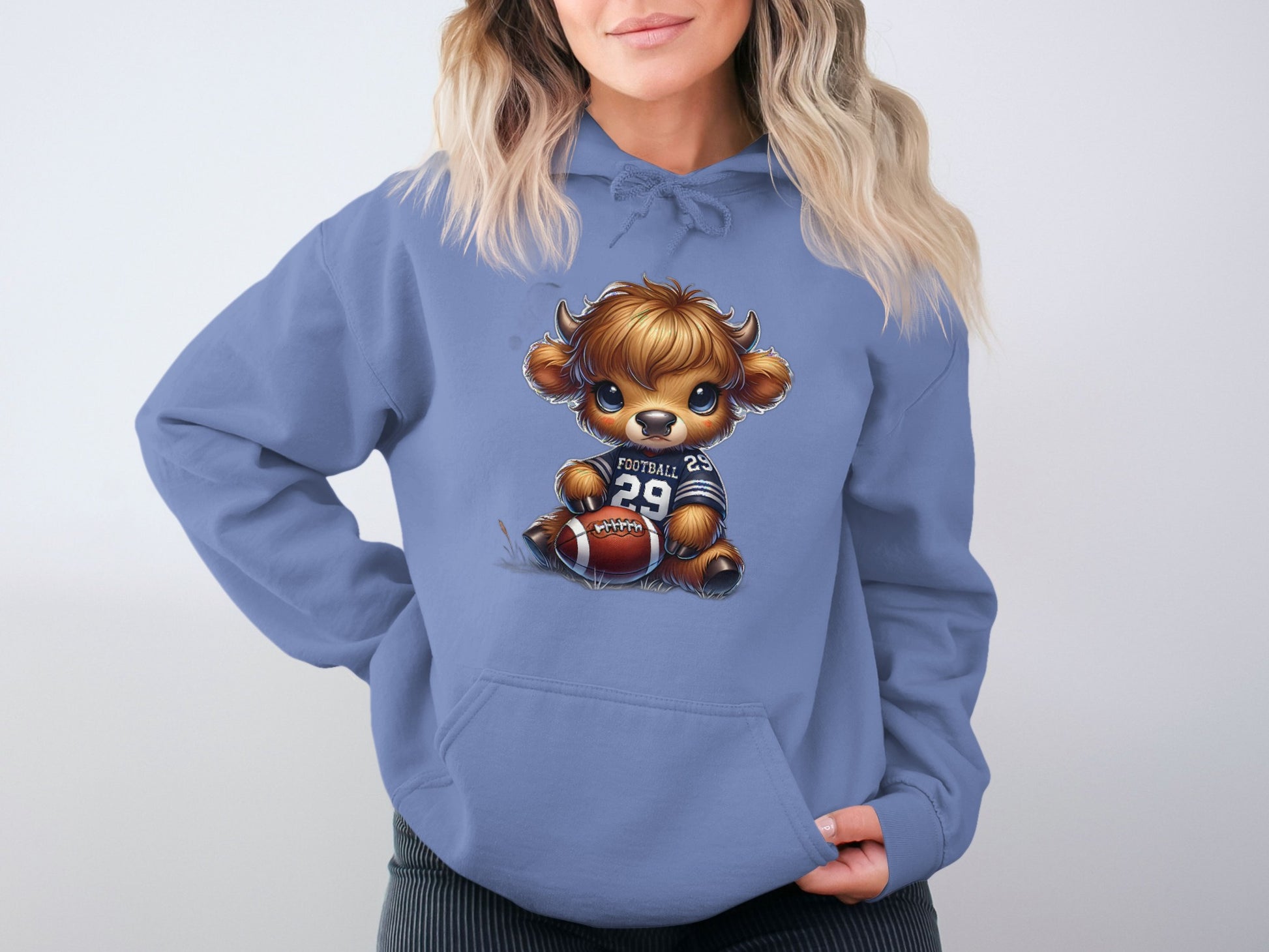 Adorable Football Number 29 Baby Animal Hoodie product type