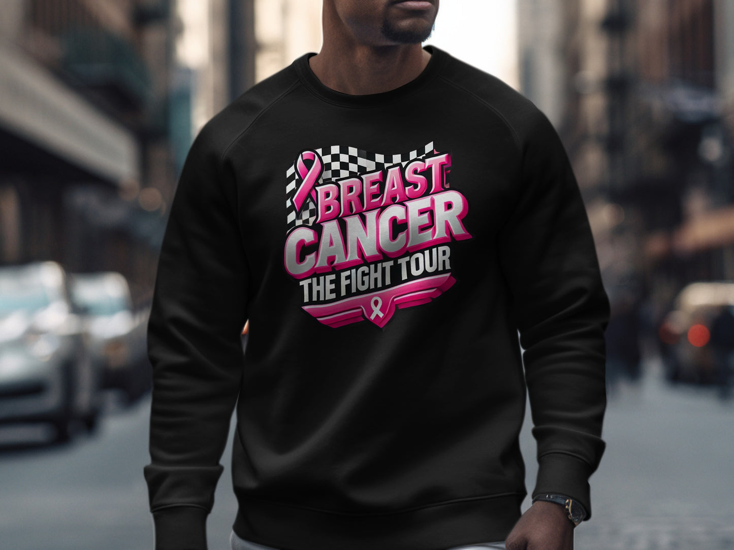 Breast Cancer The Fight Tour Graphic Sweatshirt product type