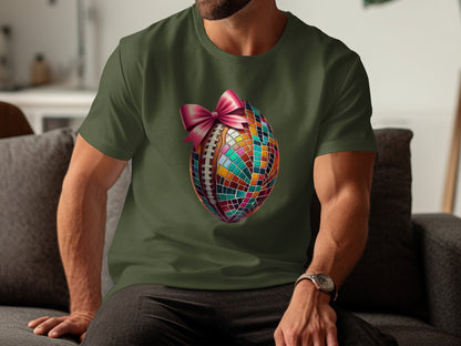 Colorful Patchwork Sphere Design Graphic T Shirt product