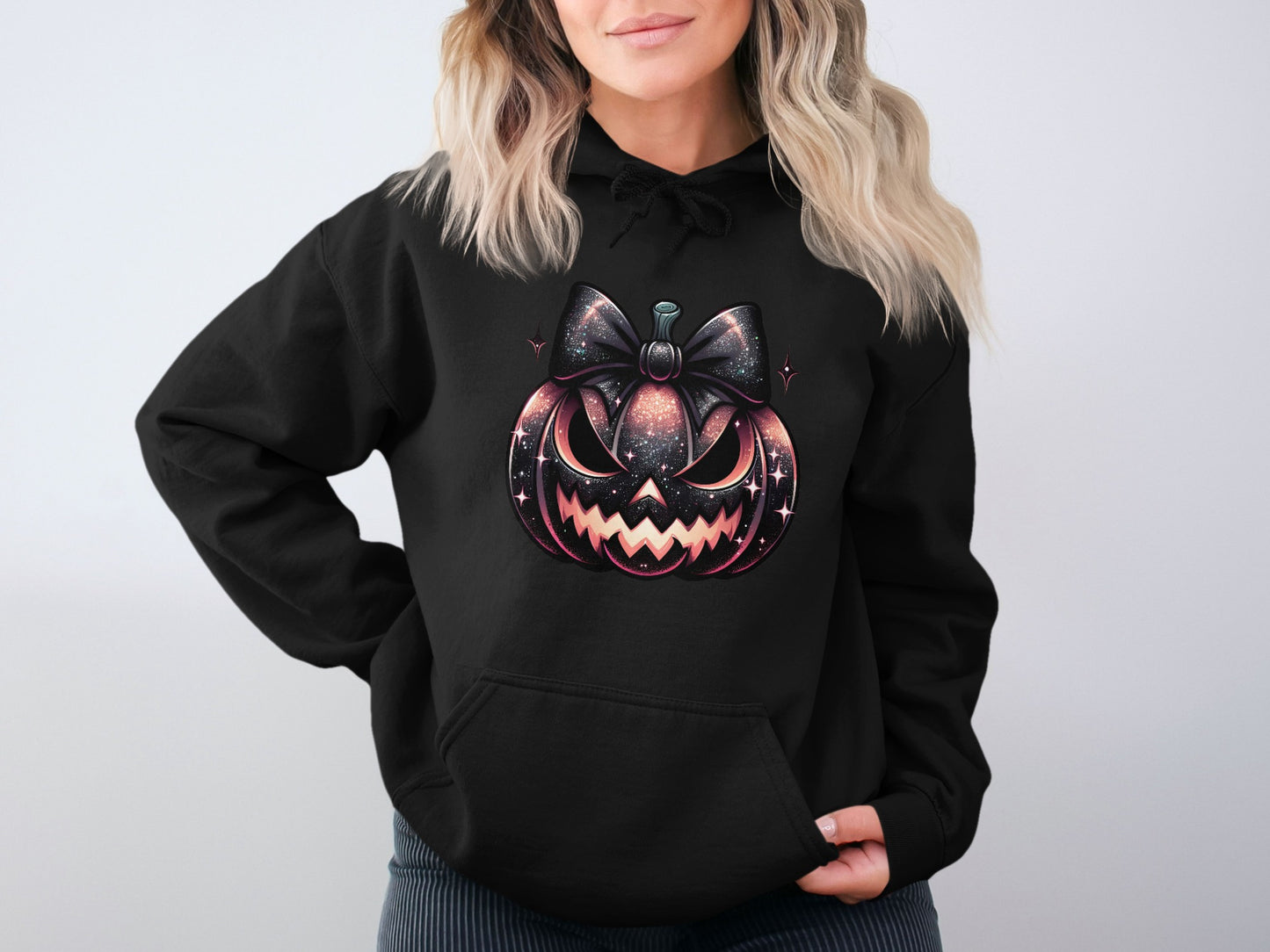 Spooky Halloween Pumpkin Face Women's Hoodie product