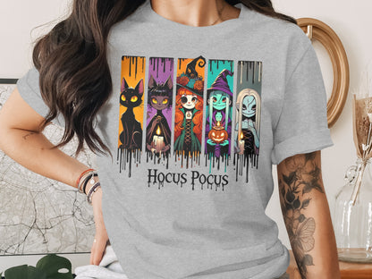 Hocus Pocus Dripping Characters Witchcraft Shirt product