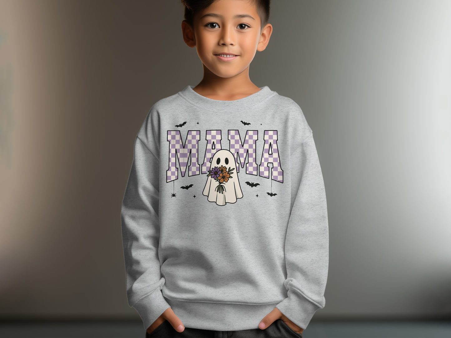 Mima Ghost and Bats Graphic Kids Sweatshirt product