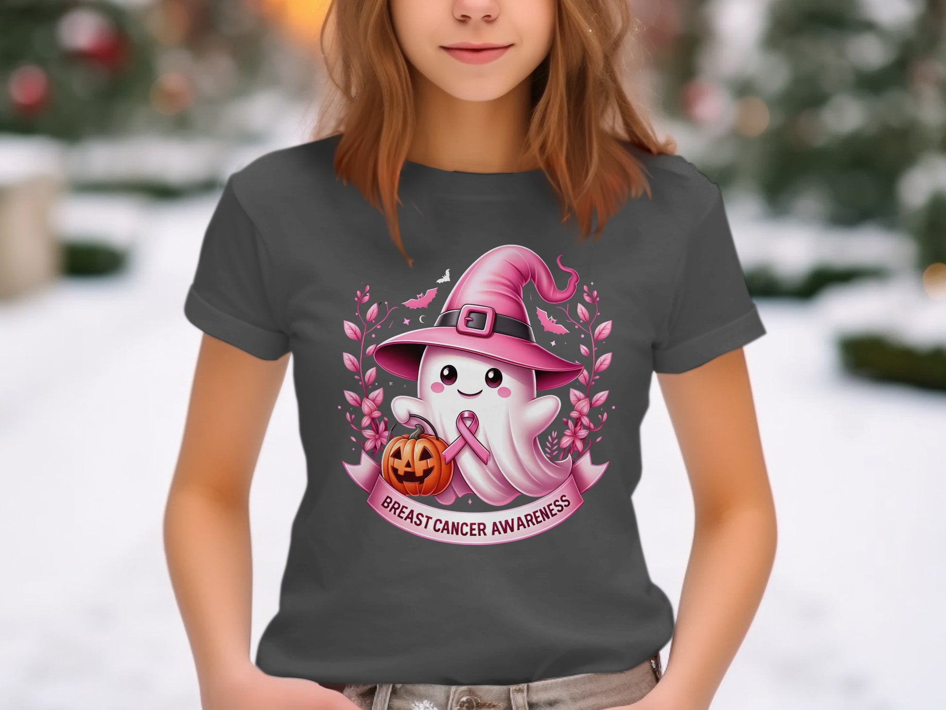 Breast Cancer Awareness Halloween T-Shirt product
