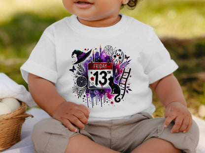 Friday 13th Witch Cat Dreamcatcher Art Baby Shirt
