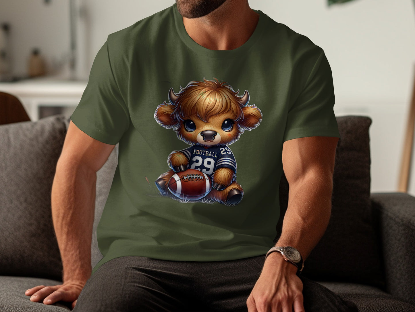 Adorable Sports Teddy Bear Print Men's T-Shirt product