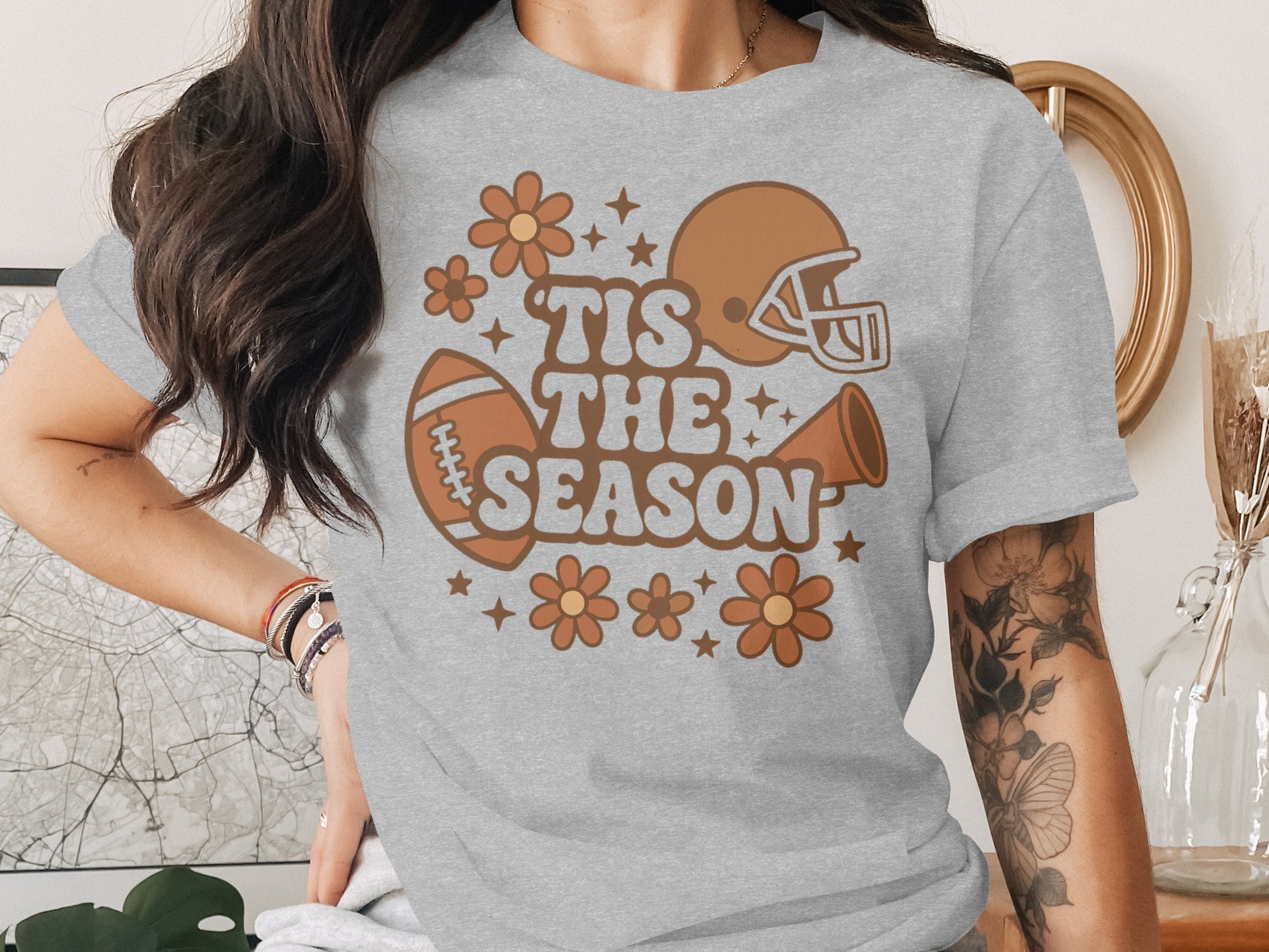 Tis The Season Football Helmet Graphic Tee product