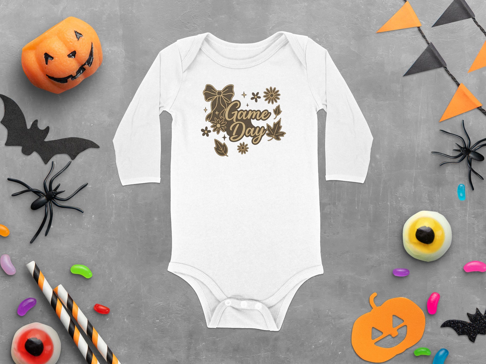 Game Day Themed Baby Onesie Halloween Toddler product