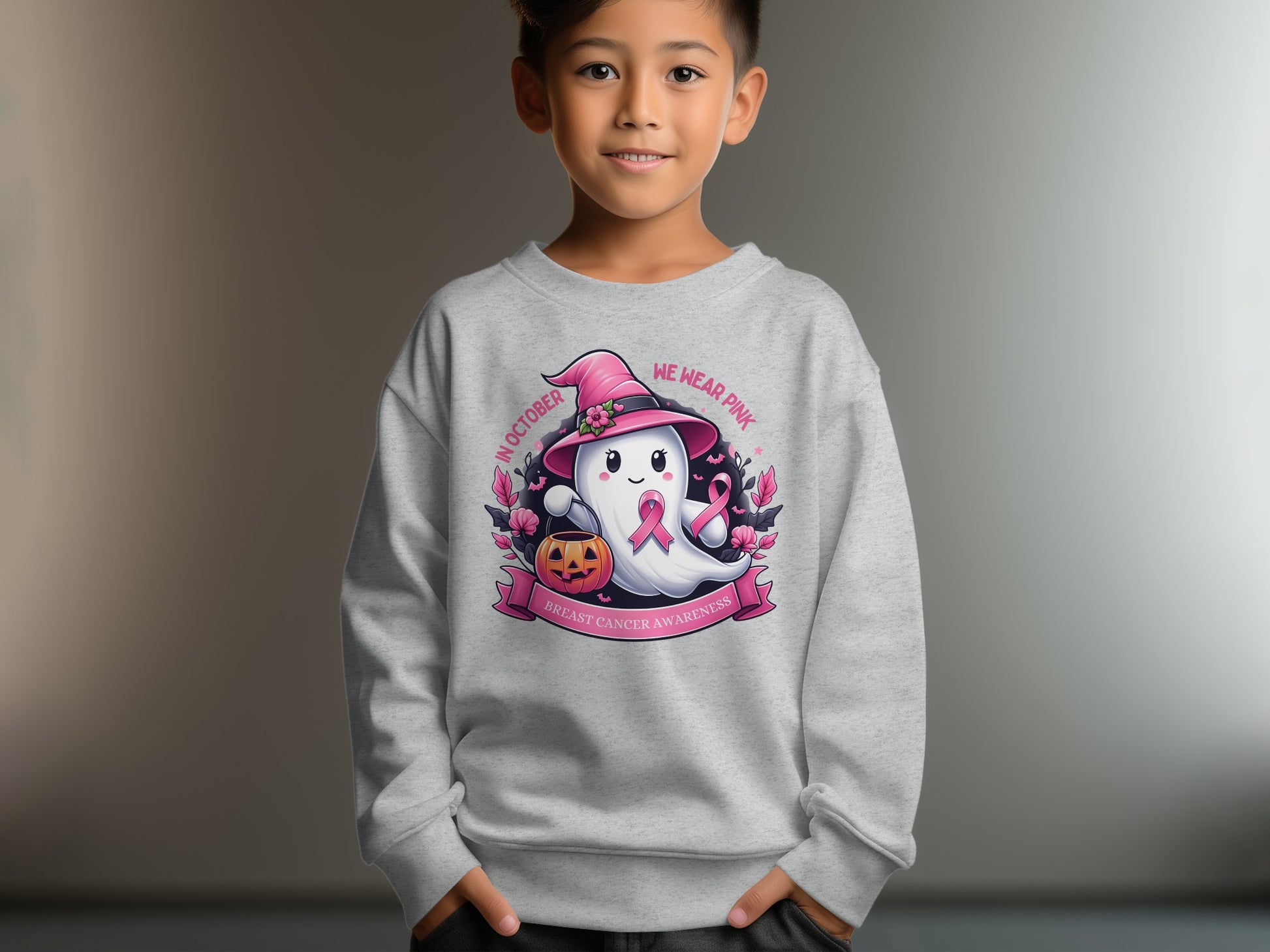 Ghostly Breast Cancer Awareness Sweatshirt product