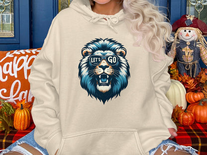 Fierce Blue Lion Let's Go Hoodie product