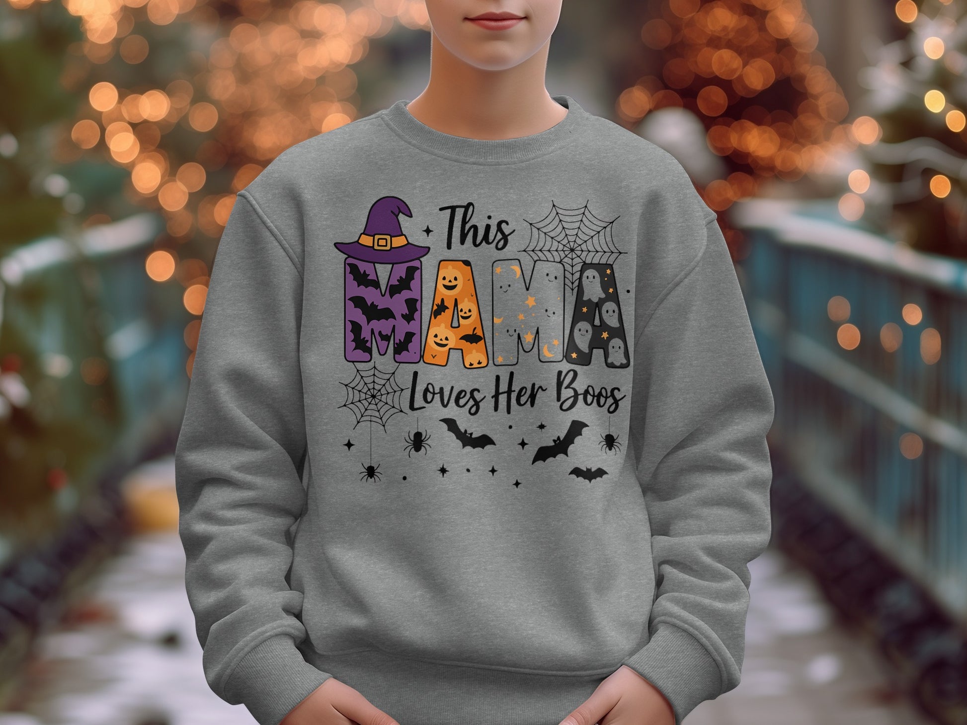 This Mama Loves Her Boos Halloween Sweatshirt product type
