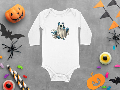 Adorable Halloween Baby Onesie with Cute Ghost product