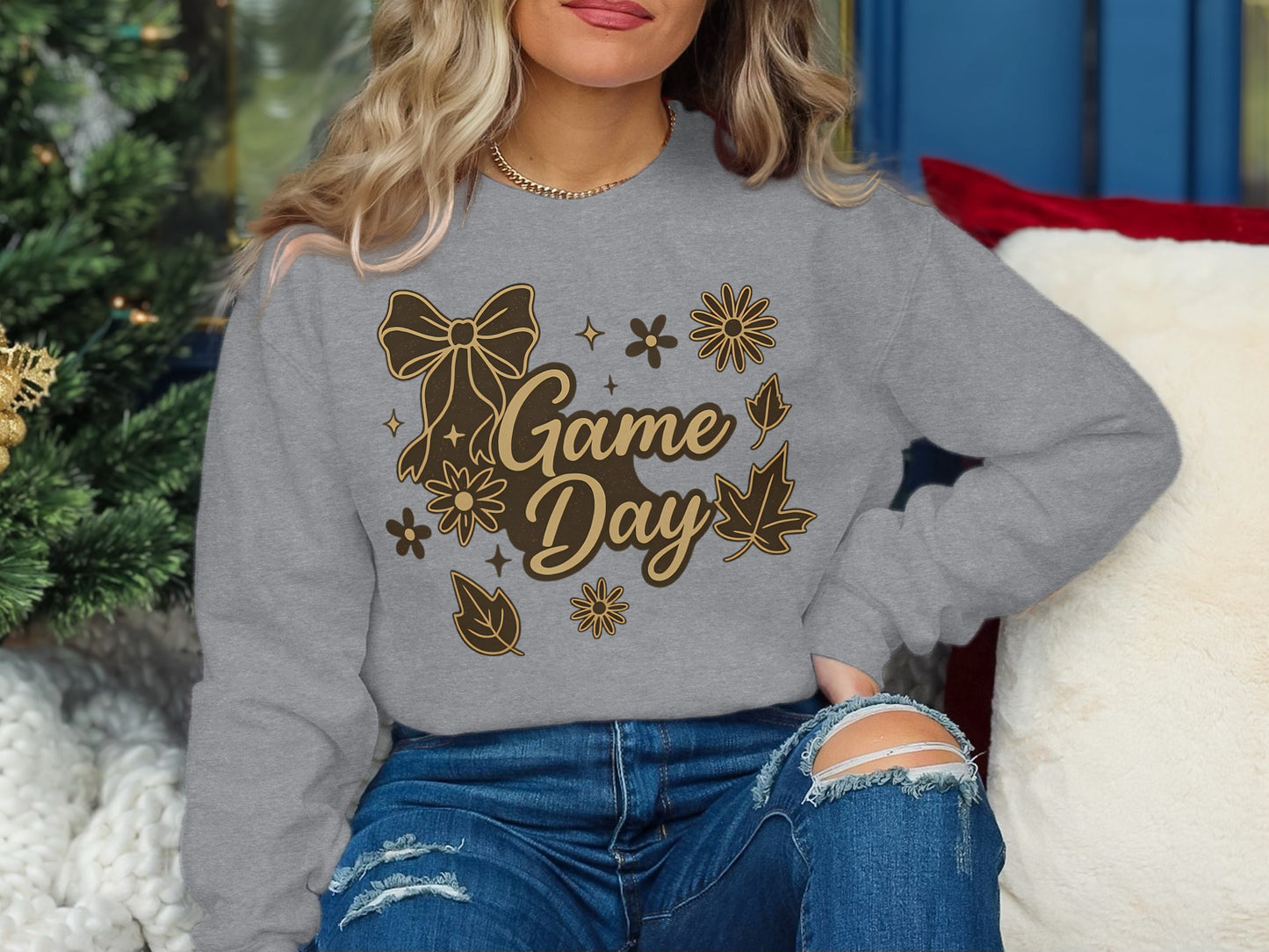 Game Day Floral Graphic Sweatshirt product