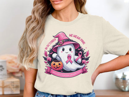 Breast Cancer Awareness Halloween T-shirt product type