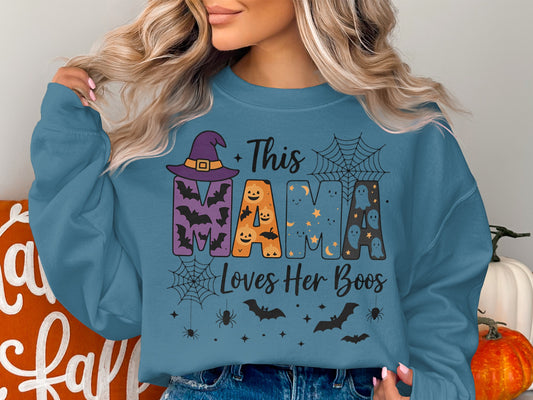 This Mama Loves Her Boos Halloween Sweatshirt product type