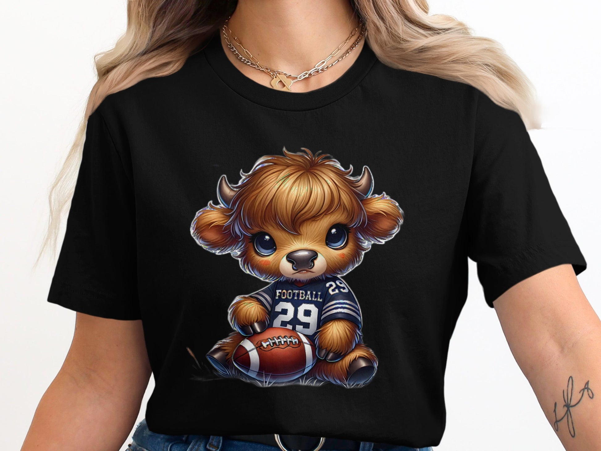 Cute Football Buffalo Graphic Tee Shirt product