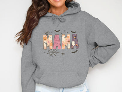 Cute Halloween Mama Ghost Bat Spider Hoodie product