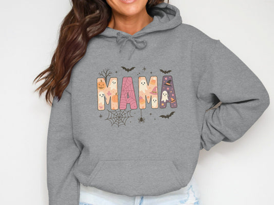 Cute Halloween Mama Ghost Bat Spider Hoodie product