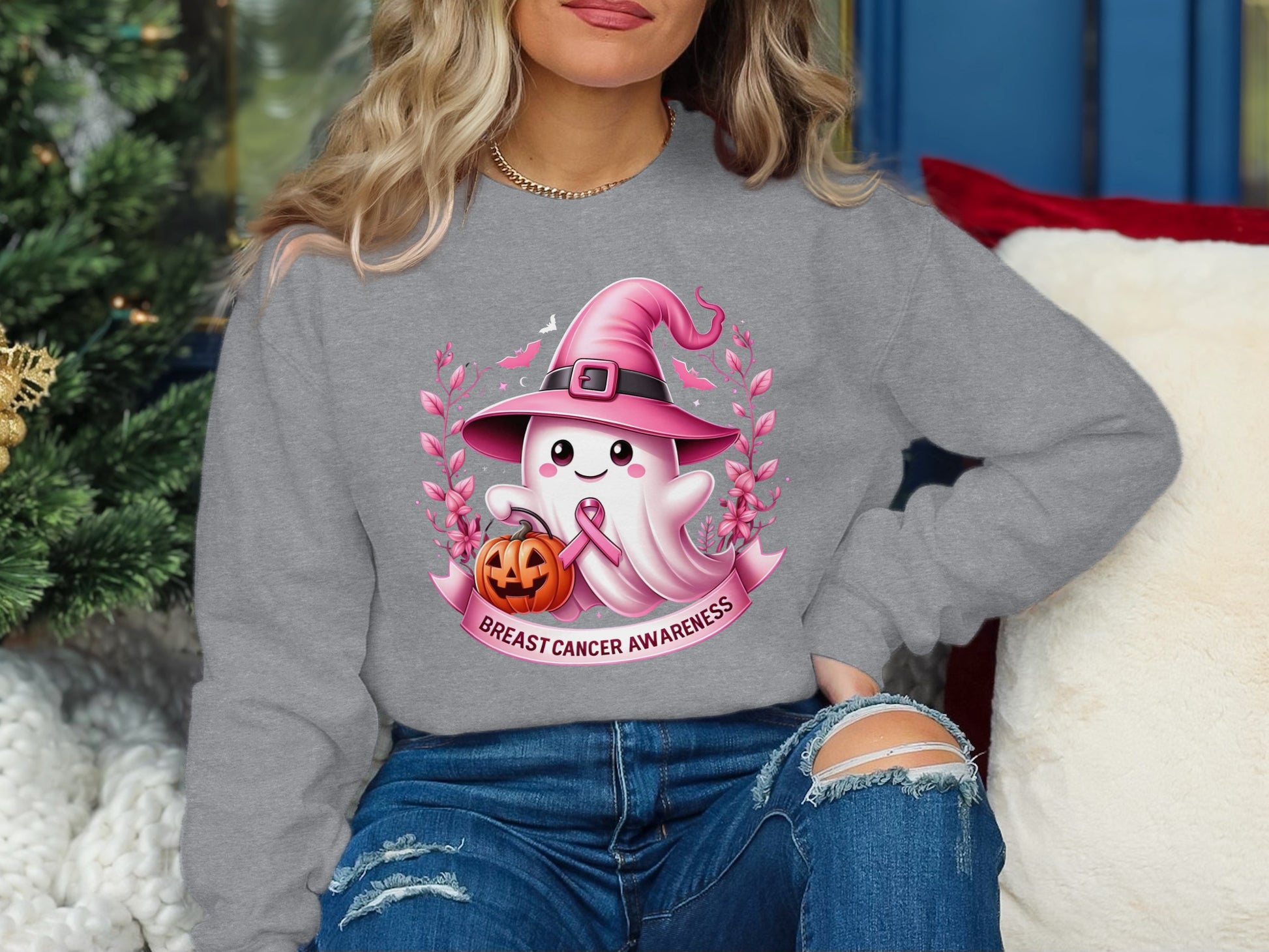 Breast Cancer Awareness Halloween Shirt product