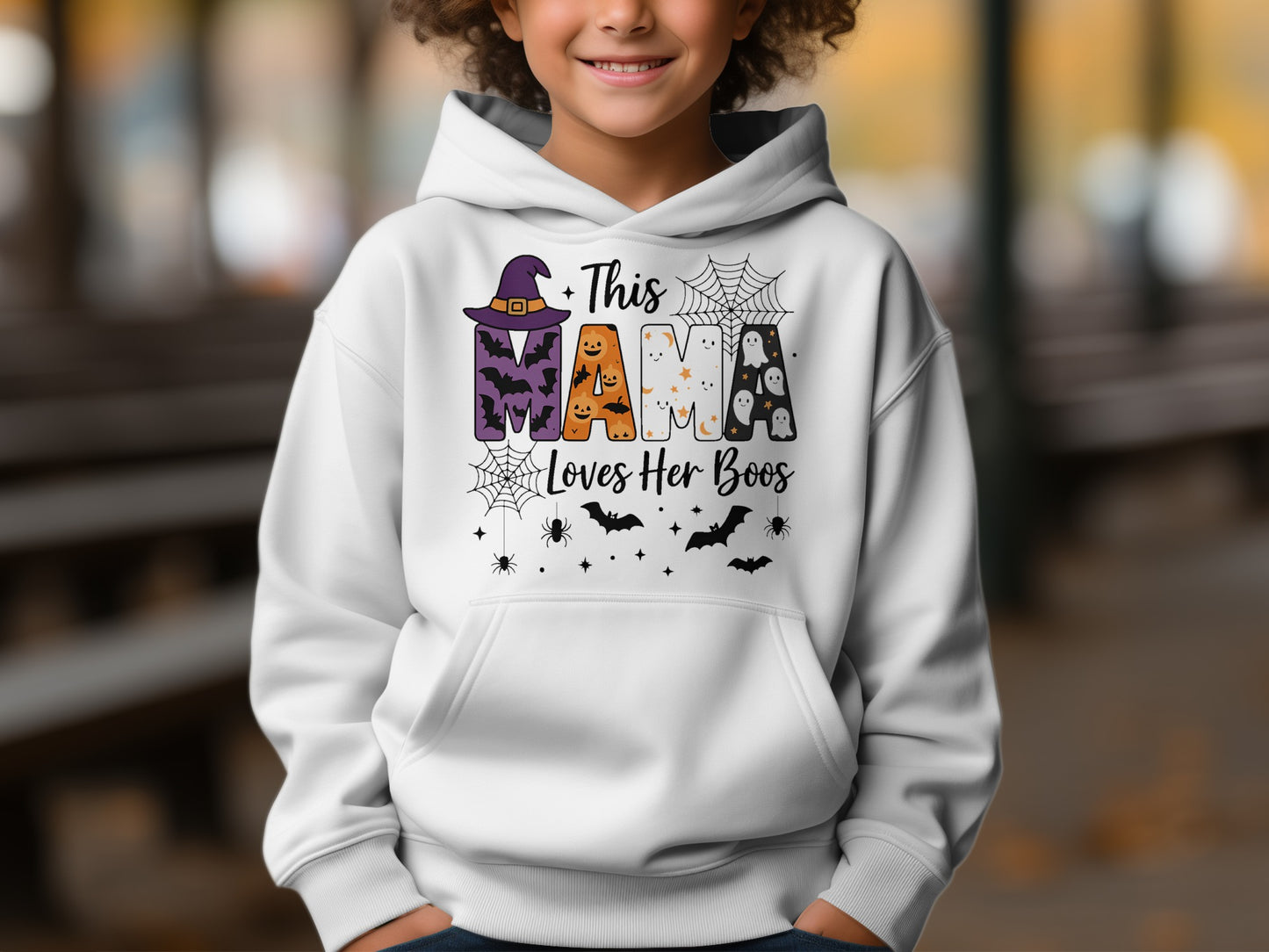 This Mama Loves Her Boos Halloween Hoodie product