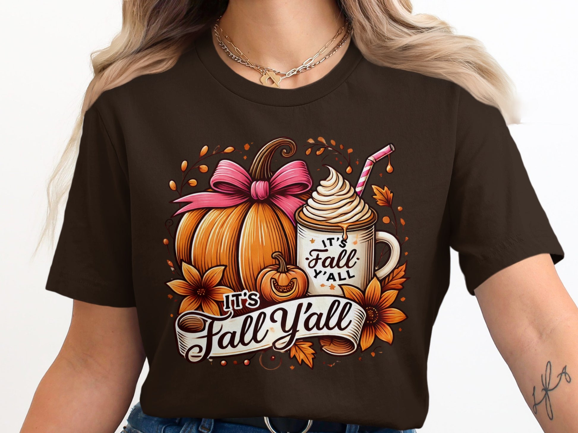 It's Fall Y'all Graphic T-Shirt for Seasonal Product