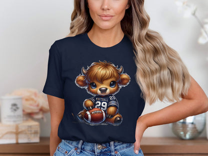 Adorable Football Teddy Bear Themed T-shirt product type