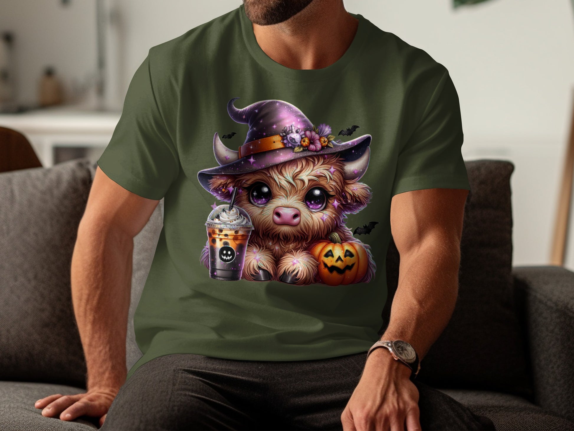 Adorable Cow Halloween T-shirt with Cute Design product type