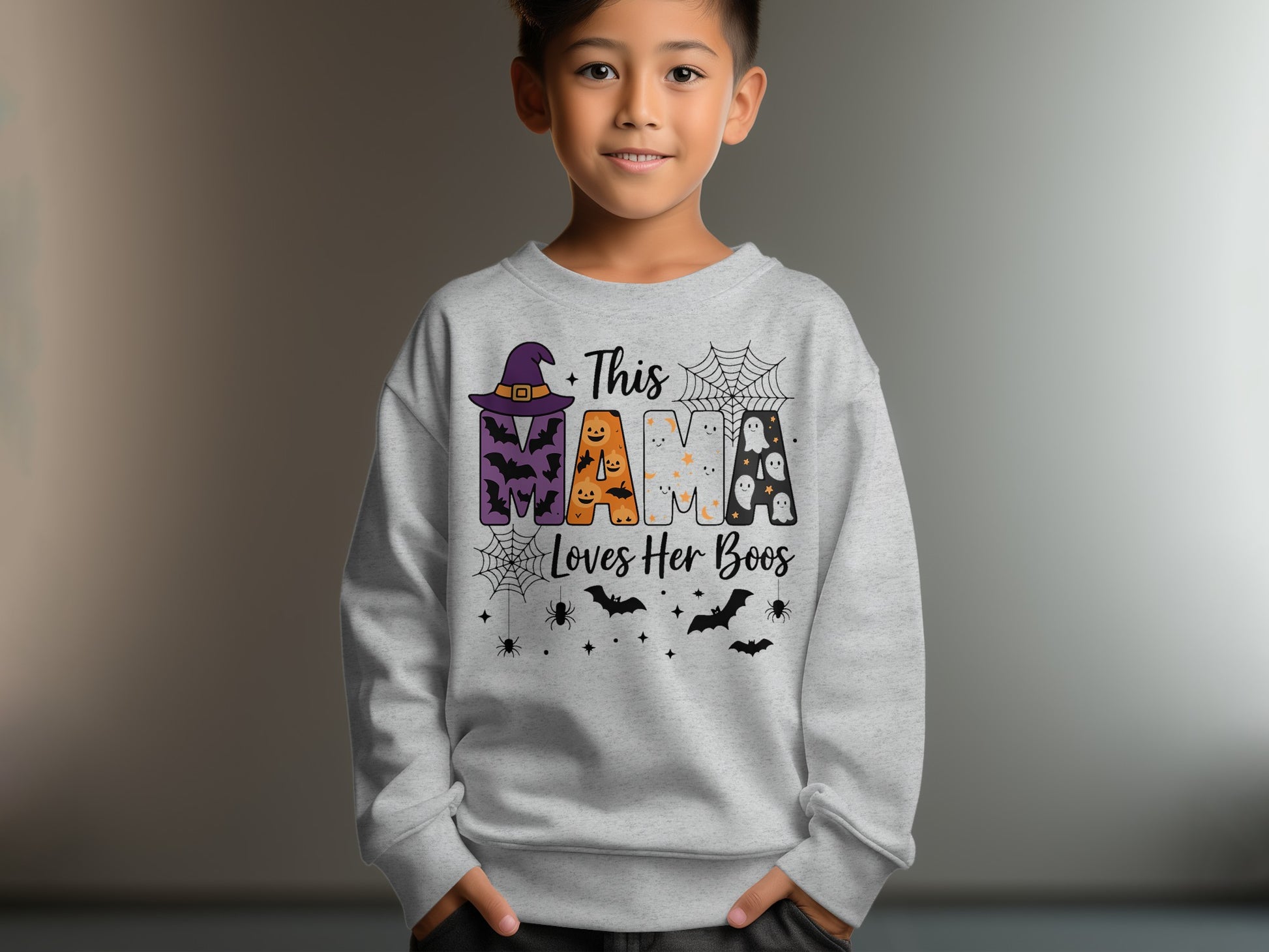 This Mama Loves Her Boos Halloween Sweatshirt product