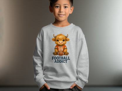 Football Addict Sweatshirt for Kids Cool Sporty Clothing product