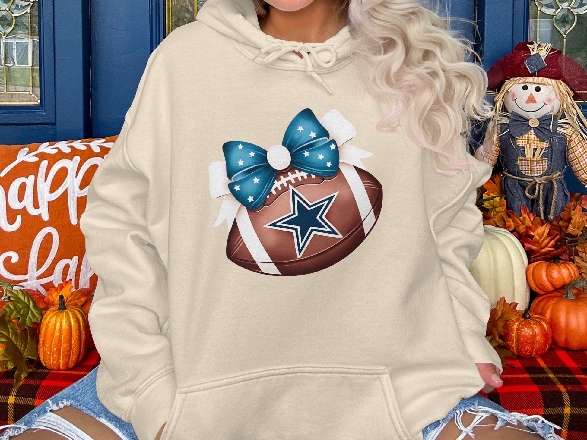 Football Graphic Hoodie Cozy Fall Apparel Product