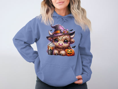 Cute Halloween Cow Hoodie Perfect For Fall Season product