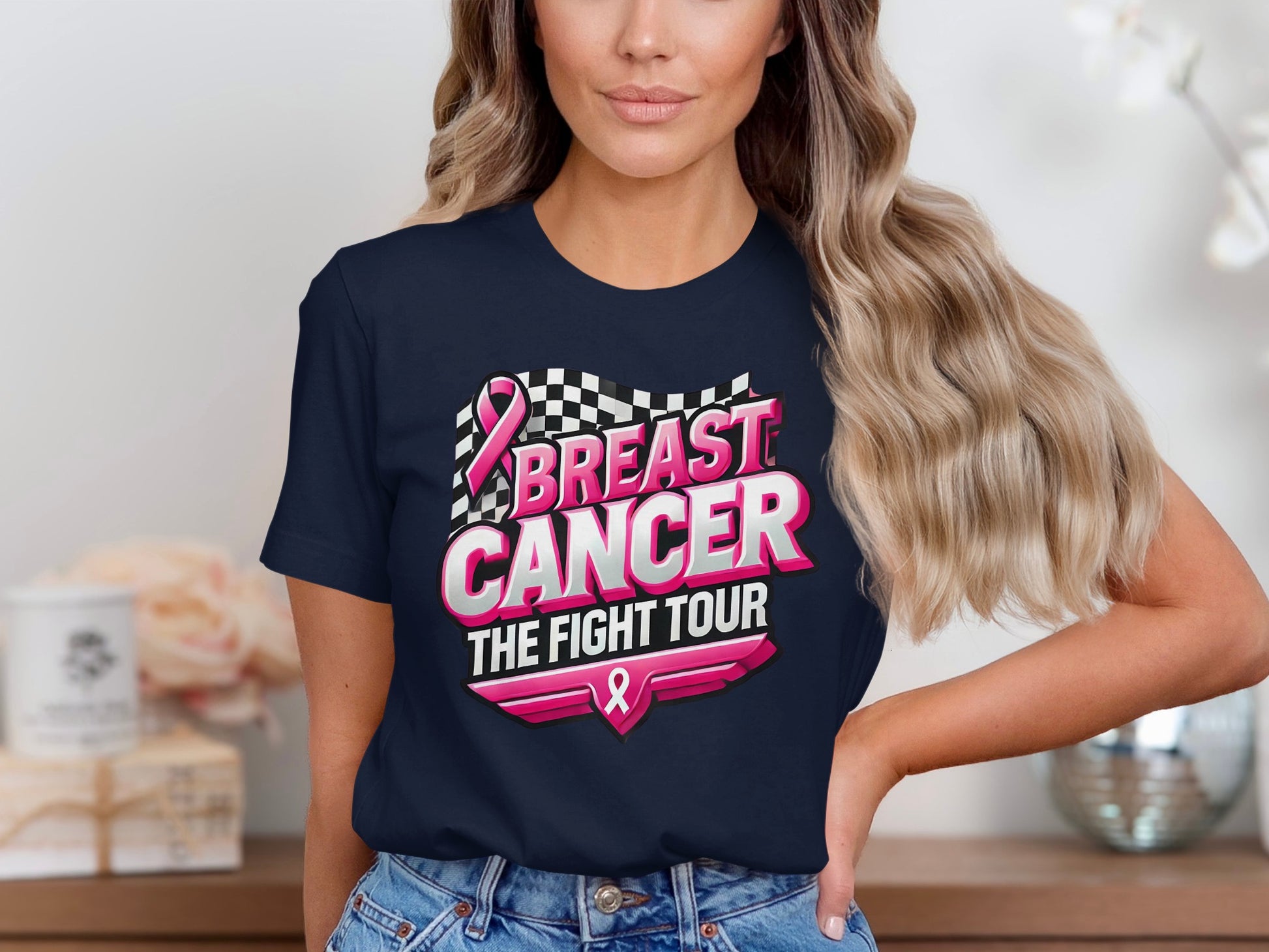 Breast Cancer The Fight Tour Graphic T-shirt product type