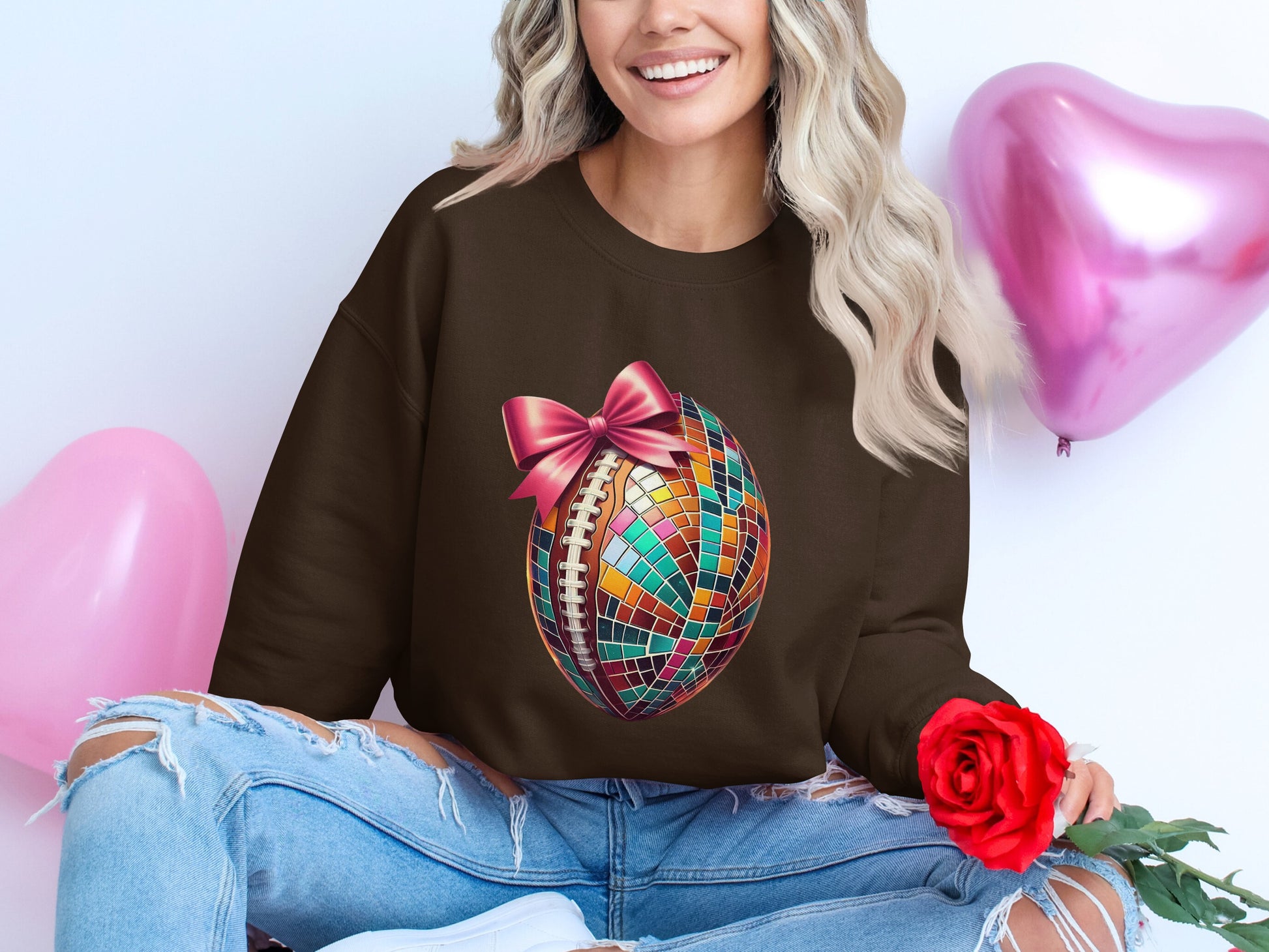 Colorful Balloon Design Women's Sweatshirt product type