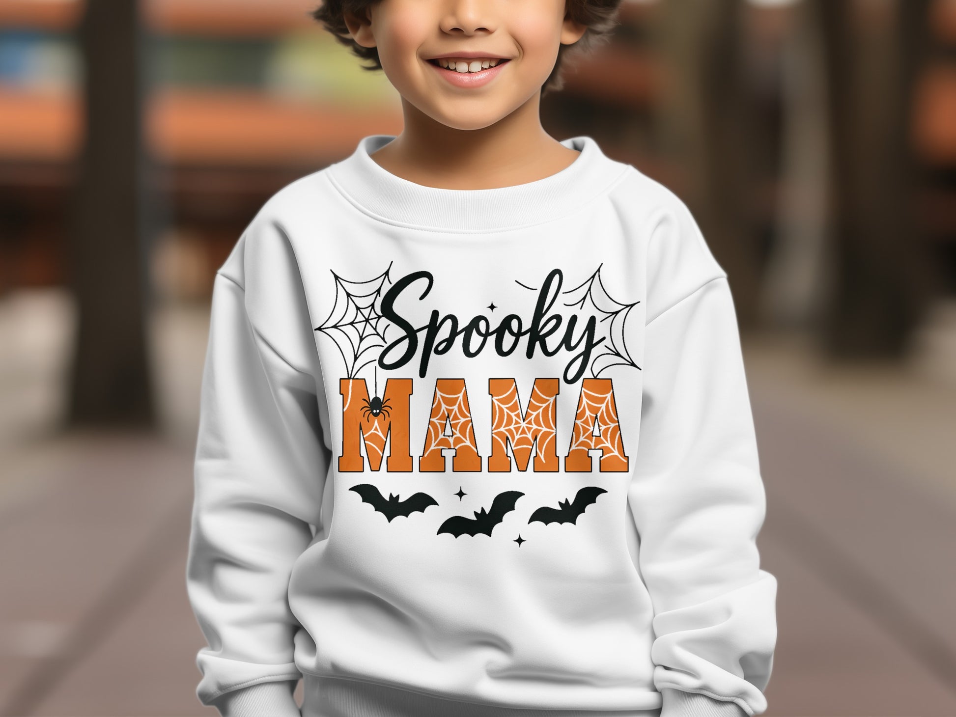 Halloween Spooky Mama Themed Sweatshirt product type