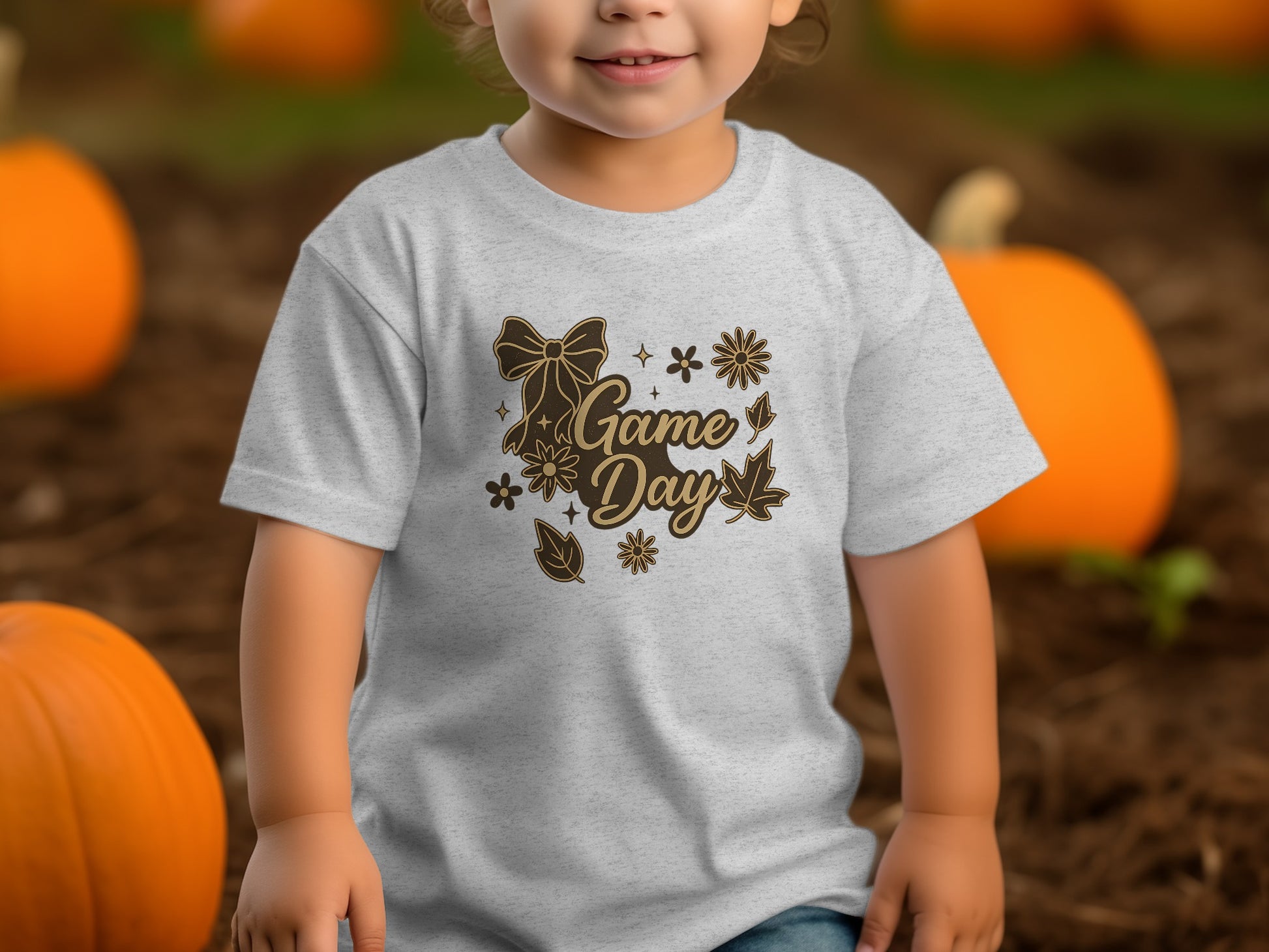 Adorable Kids Game Day Top Pumpkin Patch Product