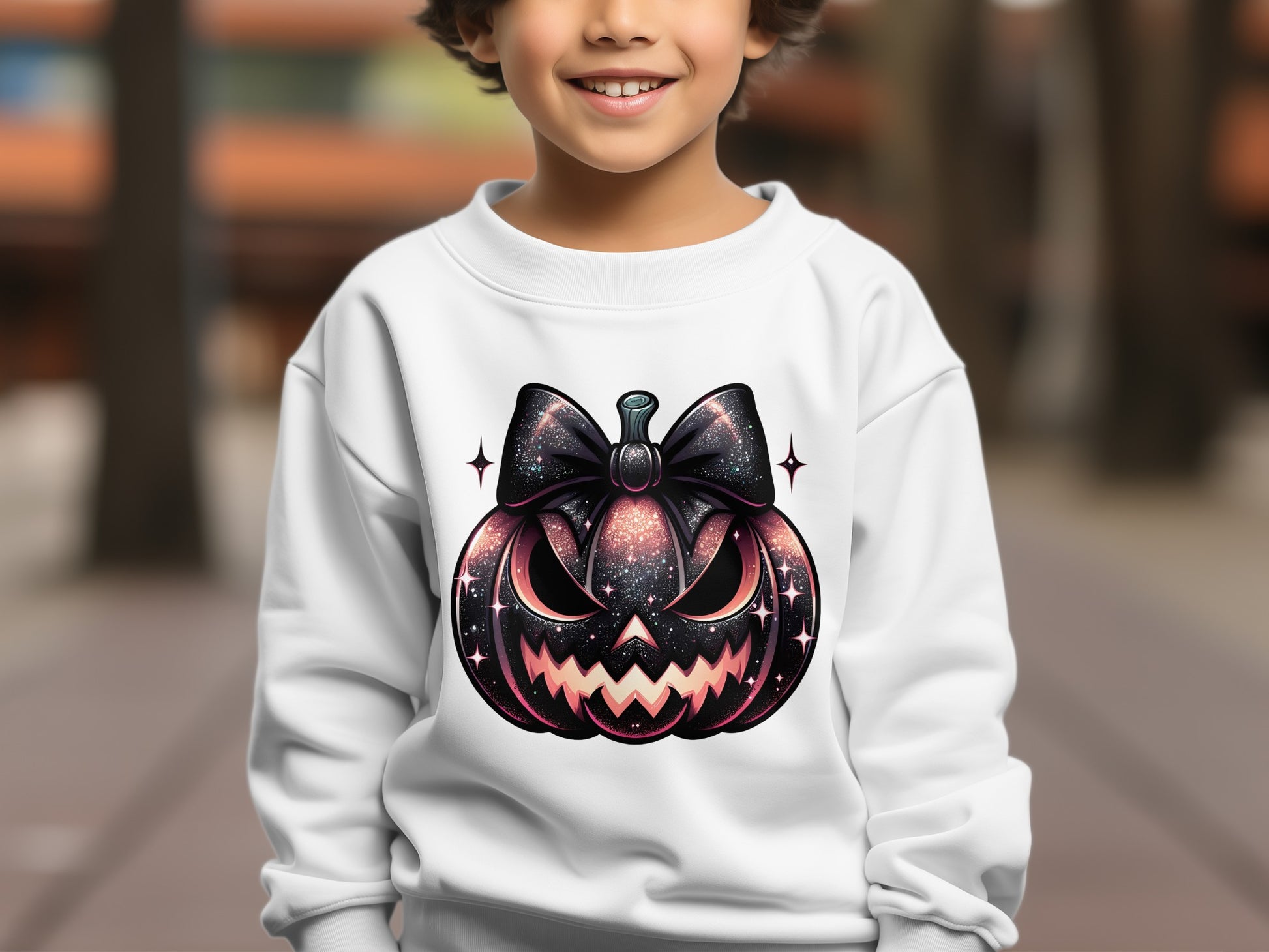 Halloween Pumpkin Design Kids Long Sleeve product type