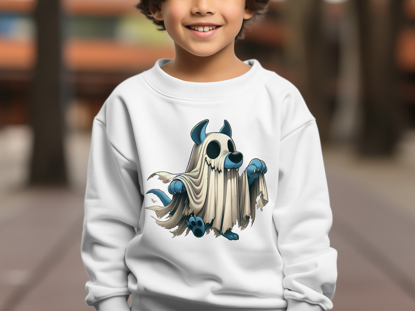 Spooky Monster Themed Kids Sweatshirt product