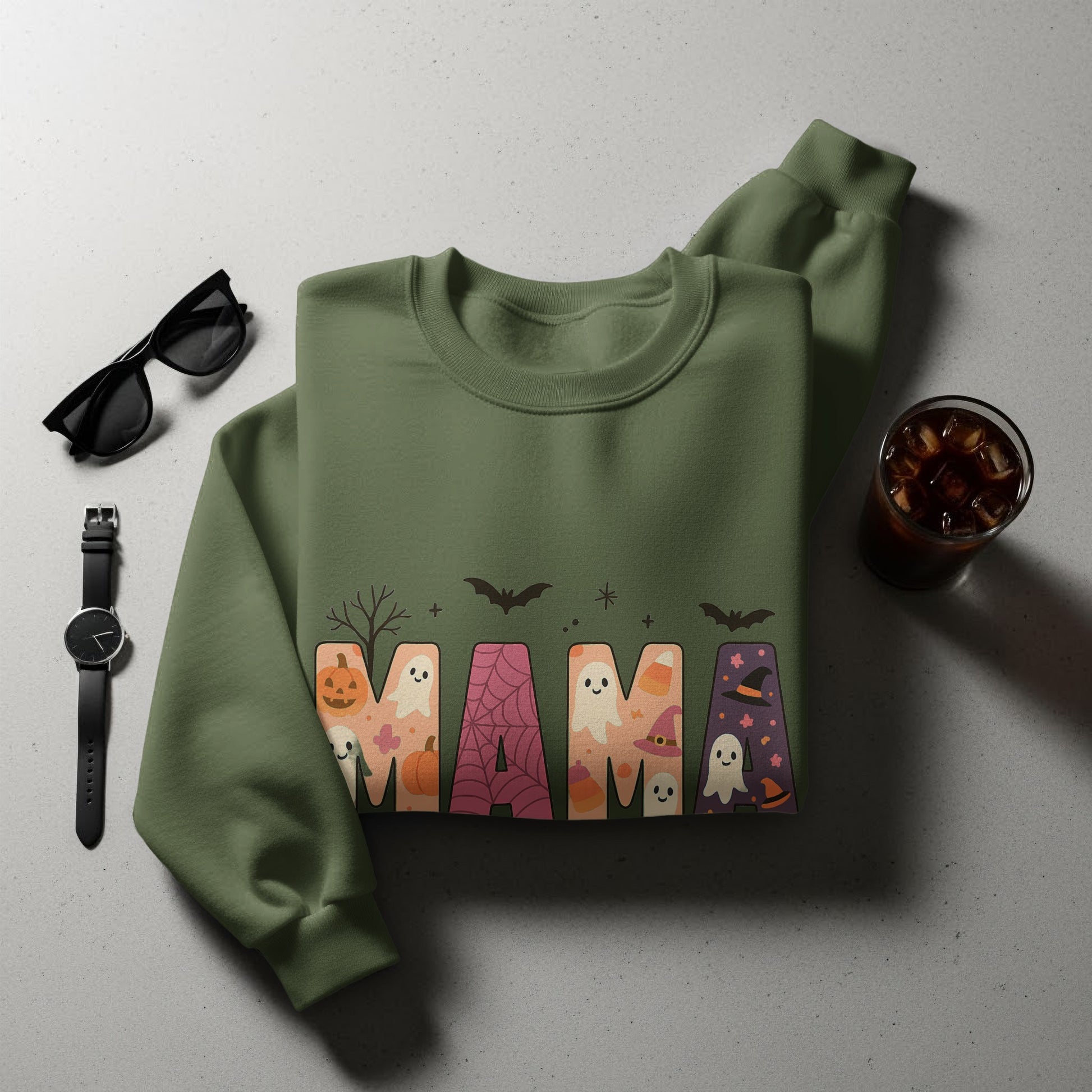 Cute Spooky Mama Halloween Sweatshirt for Women product type