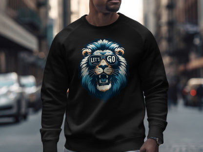 Let's Go Lion Graphic Print Sweater product
